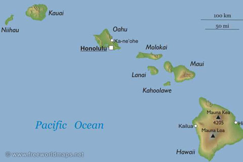 US - Hawaii Map for carNAVi - Click Image to Close