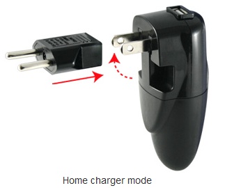 CLiPtec 2in1 USB Charger GZU372 - Click Image to Close