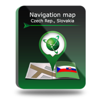 NAVITEL Navigation map - Czech Republic, Slovakia - Click Image to Close